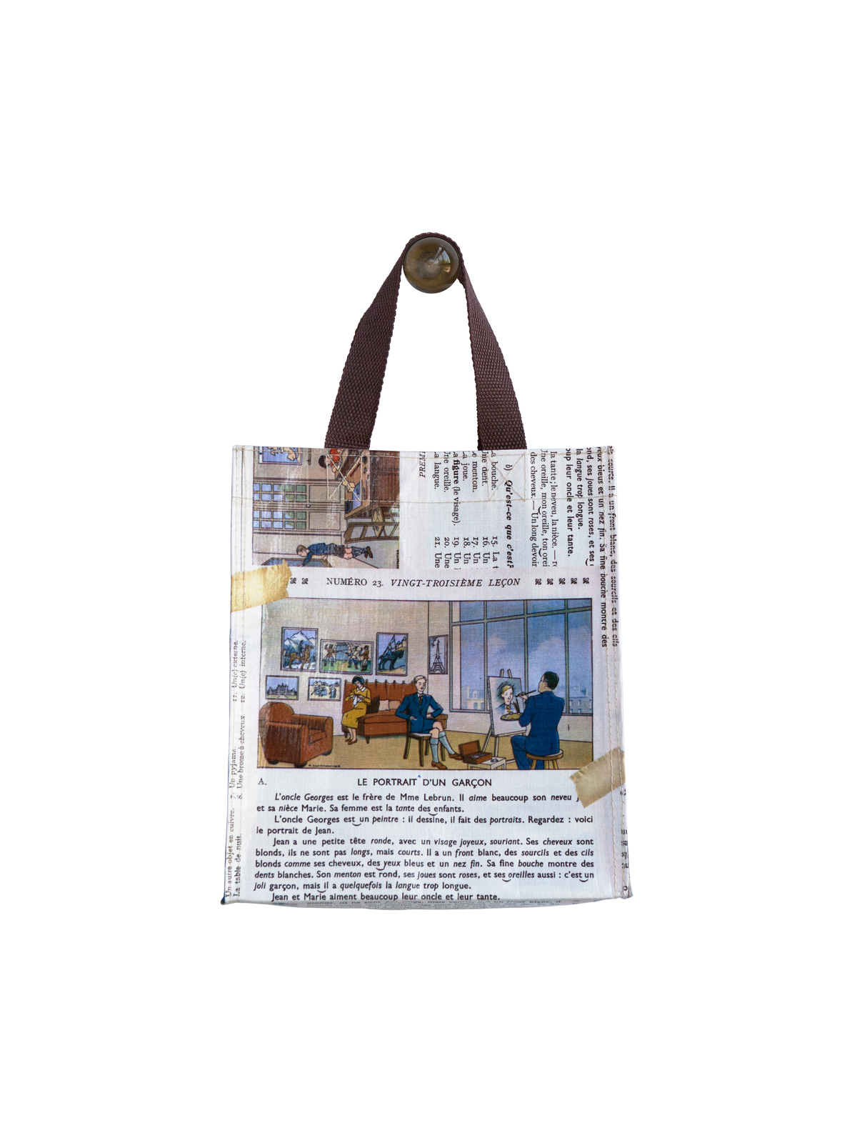 French Lessons Small Reusable Tote Bag Tokyo Milk