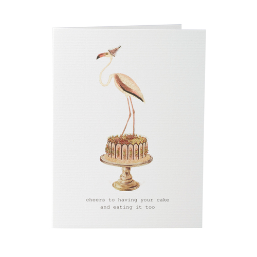 Cheers to Having Your Cake - Birthday Card