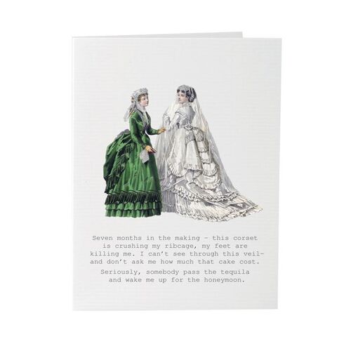 Seven Months in the Making - Wedding/Engagement Card