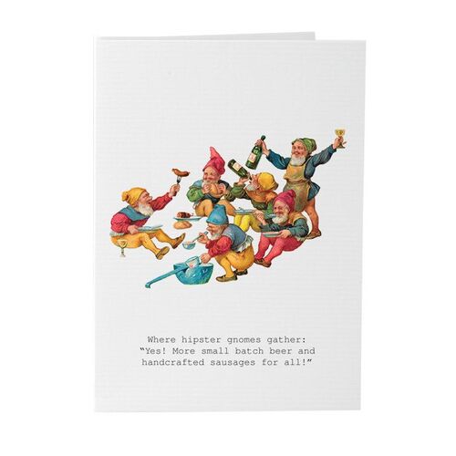 Hipster Gnomes - Card