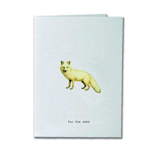 For Fox Sake - Greeting Card