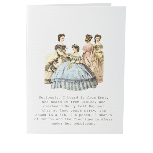 Gossip Lady Party - Greeting Card