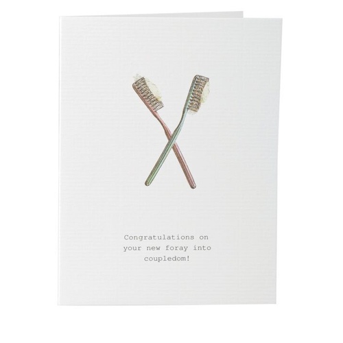 Congrats On Your New Foray - New Couple Greeting Card 