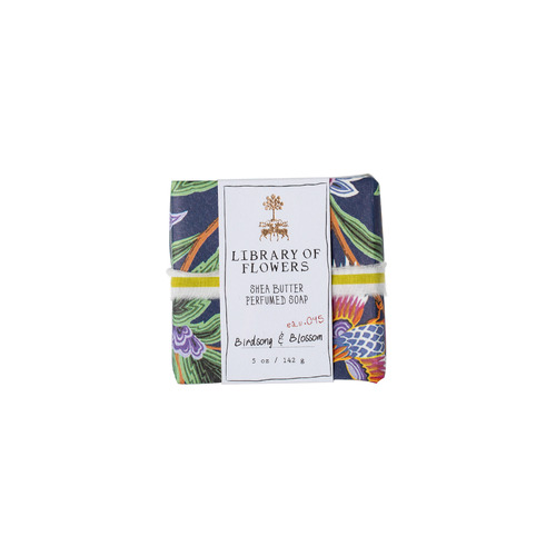 Navy Birds & Butterfly - Wrapped Soap