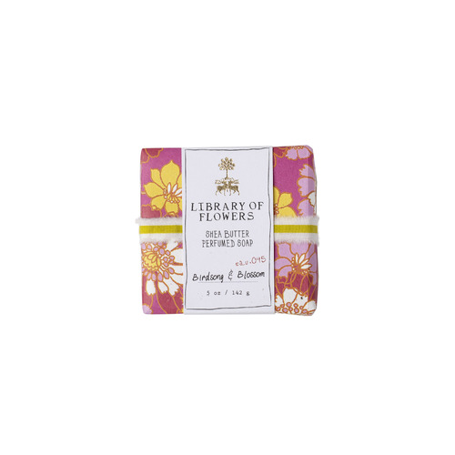 Magenta & Yellow Floral - Wrapped Soap