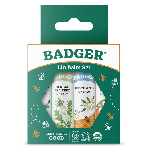 Lip Balm - Green Christmas Gift Set