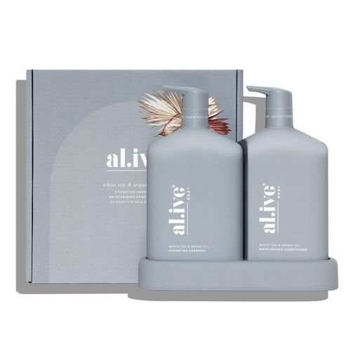 Shampoo + Conditioner Duo - White Tea & Argan Oil