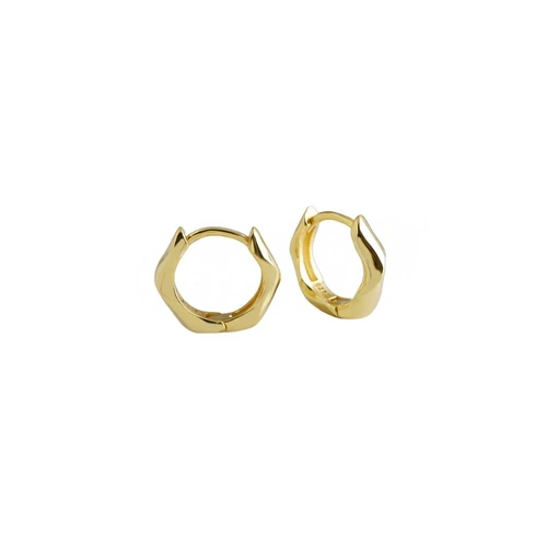 Origins Wave Hoop Earrings - Gold