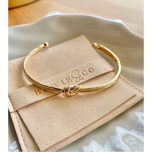 Double Knot Bangle - Gold