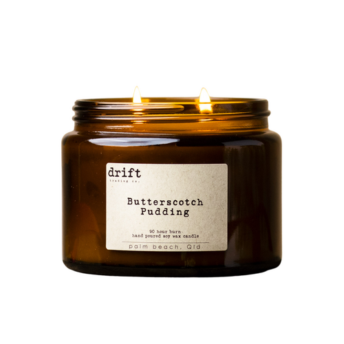 Butterscotch Pudding - Large Natural Boxed Candle