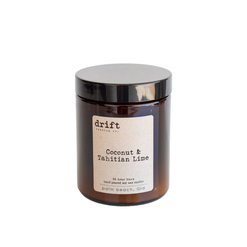 Coconut & Tahitian Lime - Medium Natural Candle
