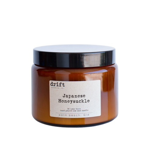  Japanese Honeysuckle - Extra Large Natural Boxed Candle