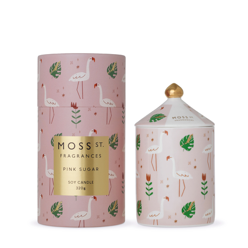 Pink Sugar - Large Ceramic Candle