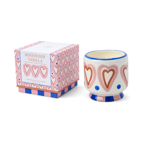 Rosewood Vanilla - Ceramic Candle