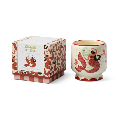 Ginger & Teak - Ceramic Candle