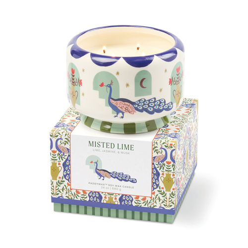 Misted Lime - Extra Large Ceramic Candle