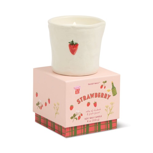 Strawberry - Bistro Ceramic Candle 