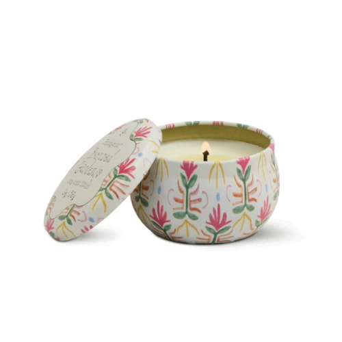 Bronzed Gardenia - Tulip Tin Candle 