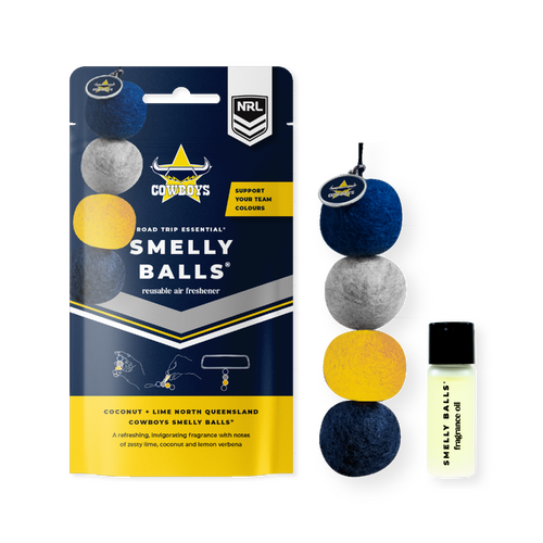 Reusable Car Freshener - North Queensland Cowboys, Coconut & Lime